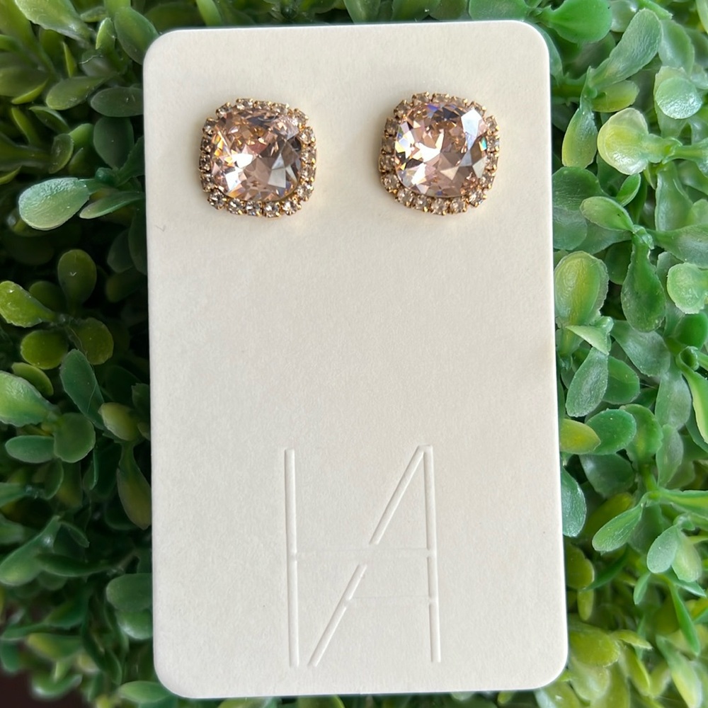 HAUTE BRIDE PHEOBE POSTS IN GOLD